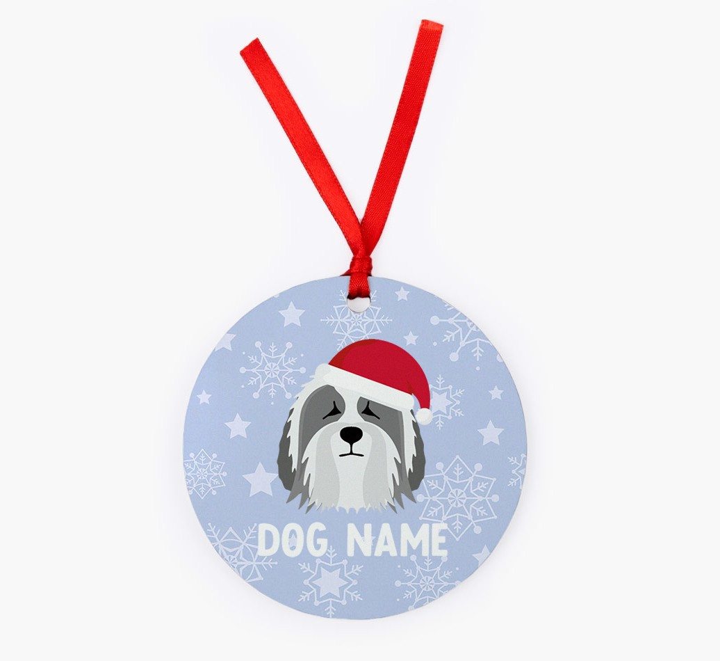 Snowflake: Personalized {breedFullName} Christmas Decoration