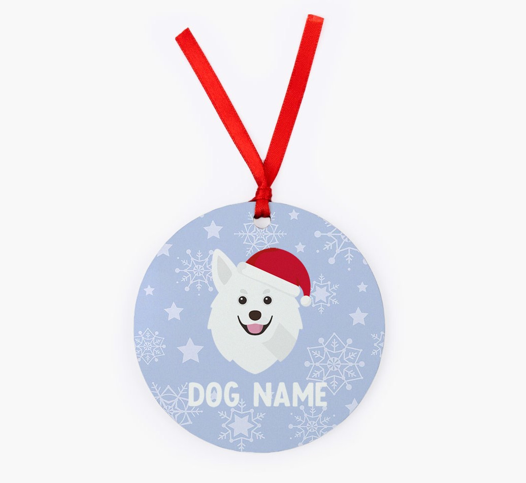 Snowflake: Personalized {breedFullName} Christmas Decoration