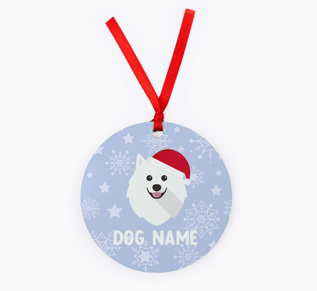 Snowflake: Personalised {breedFullName} Christmas Decoration