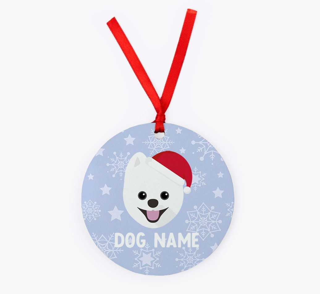 Snowflake: Personalized {breedFullName} Christmas Decoration