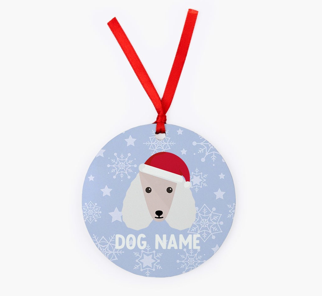 Snowflake: Personalized {breedFullName} Christmas Decoration