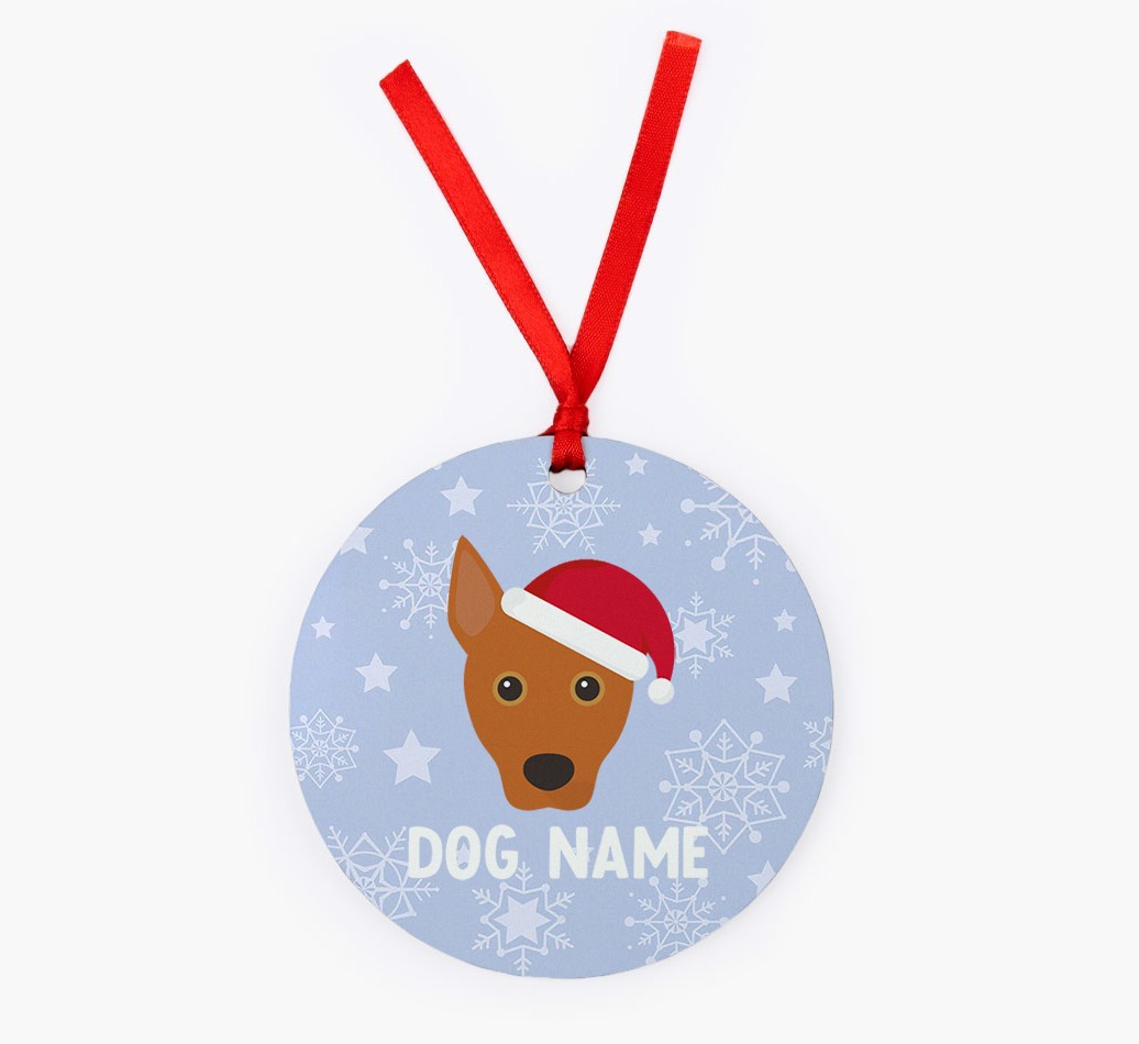 Snowflake: Personalized {breedFullName} Christmas Decoration