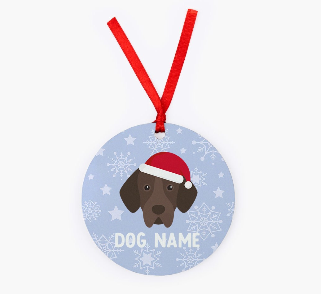 Snowflake: Personalized {breedFullName} Christmas Decoration