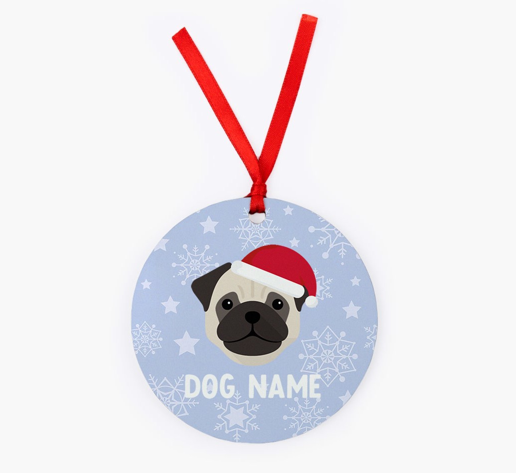 Snowflake: Personalized {breedFullName} Christmas Decoration
