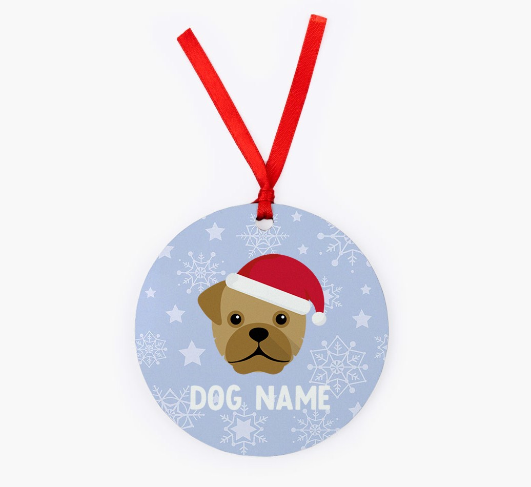 Snowflake: Personalized {breedFullName} Christmas Decoration
