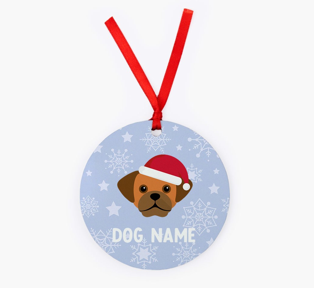 Snowflake: Personalized {breedFullName} Christmas Decoration