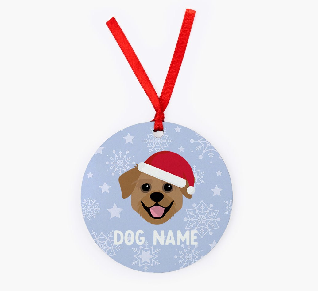 Snowflake: Personalized {breedFullName} Christmas Decoration