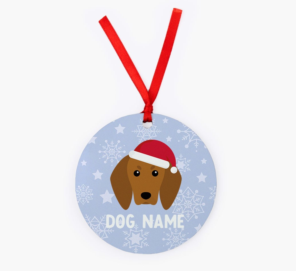 Snowflake: Personalised {breedFullName} Christmas Decoration