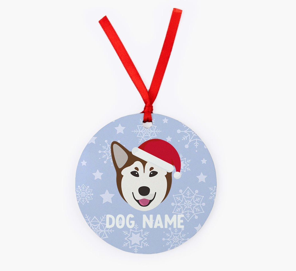 Snowflake: Personalized {breedFullName} Christmas Decoration