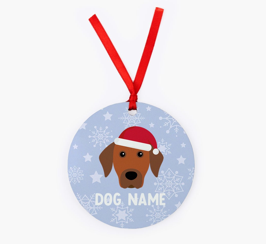 Snowflake: Personalised {breedFullName} Christmas Decoration