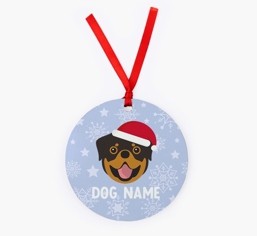 Snowflake: Personalized {breedFullName} Christmas Decoration