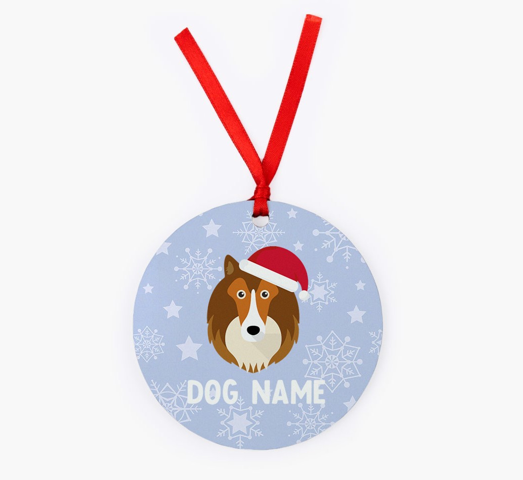 Snowflake: Personalized {breedFullName} Christmas Decoration