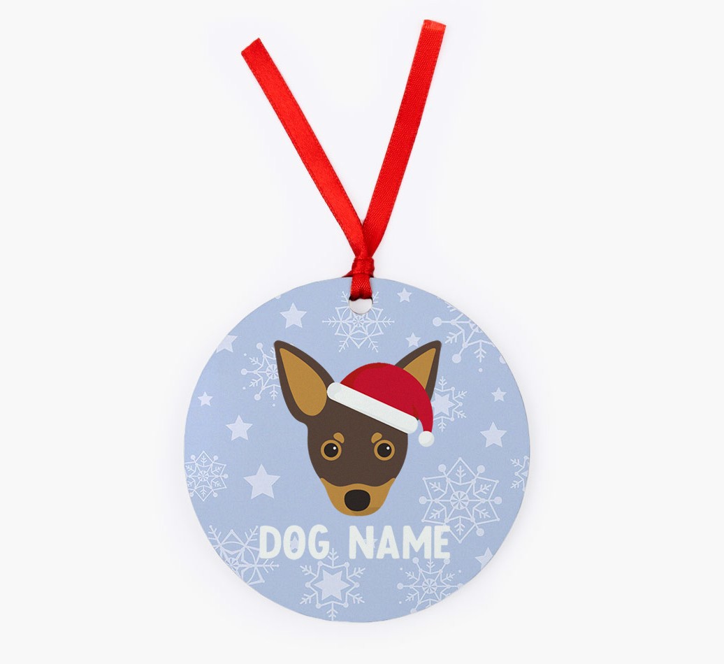 Snowflake: Personalised {breedFullName} Christmas Decoration