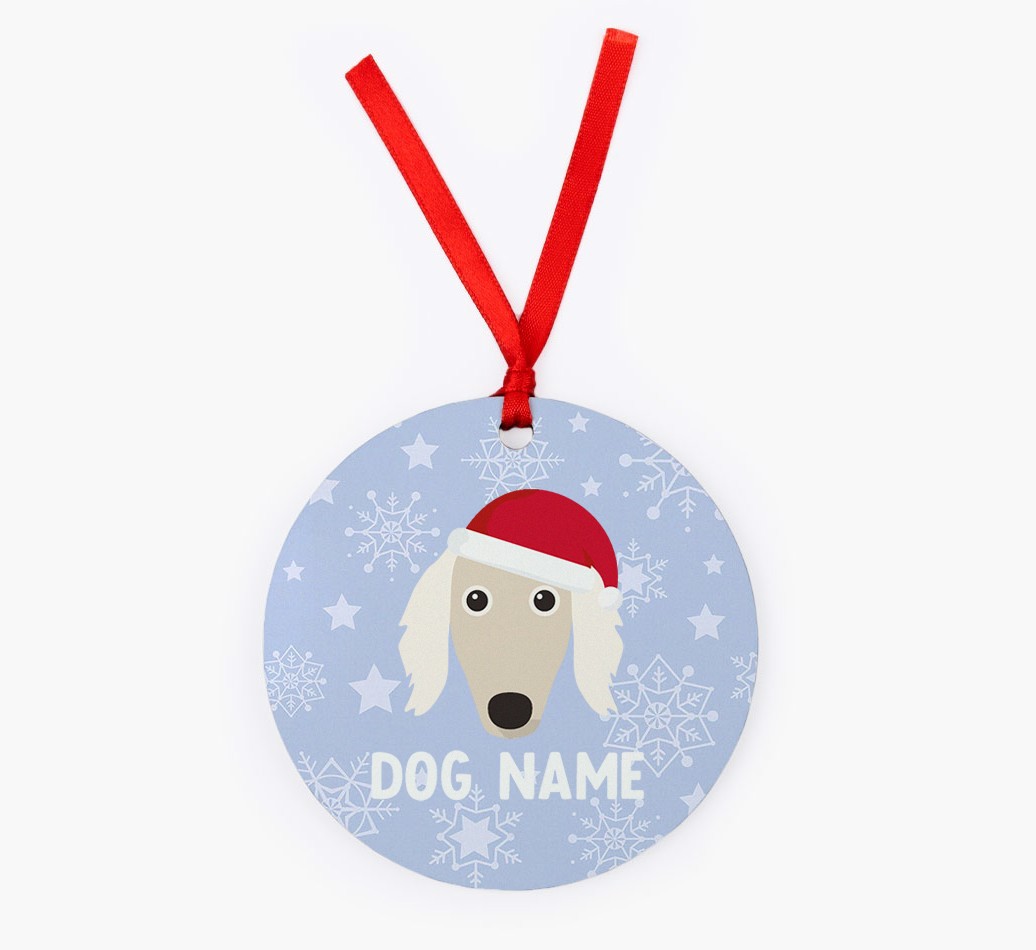 Snowflake: Personalized {breedFullName} Christmas Decoration