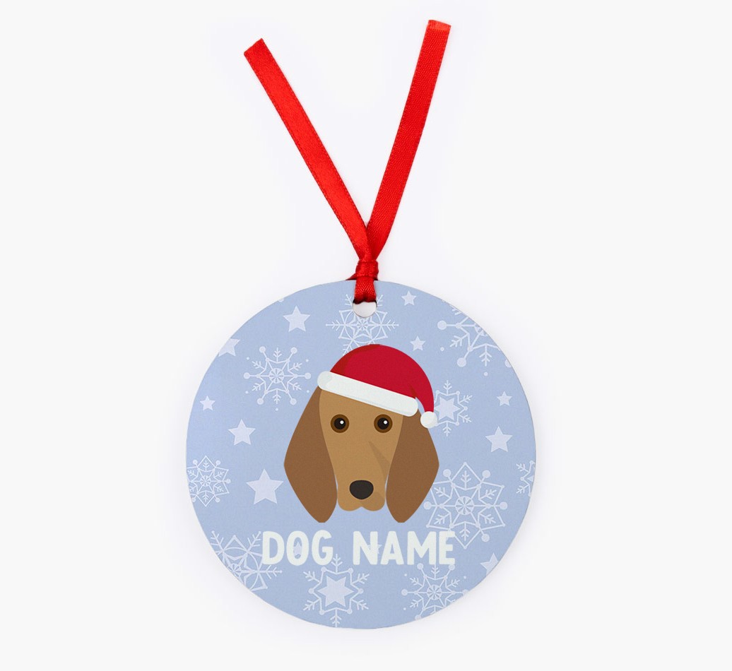 Snowflake: Personalised {breedFullName} Christmas Decoration