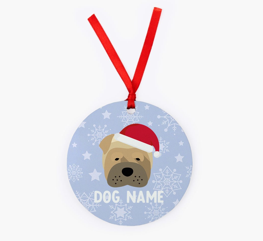 Snowflake: Personalised {breedFullName} Christmas Decoration