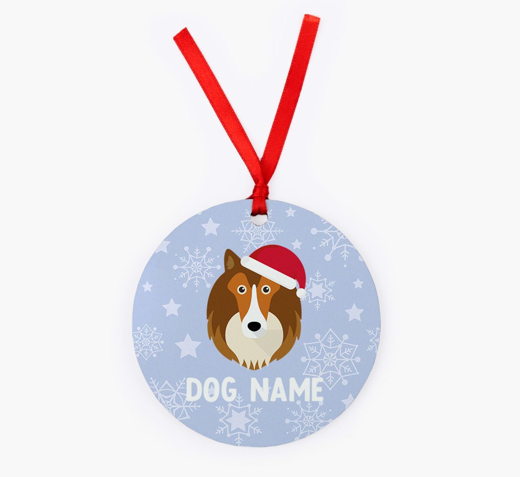 Snowflake: Personalized {breedFullName} Christmas Decoration