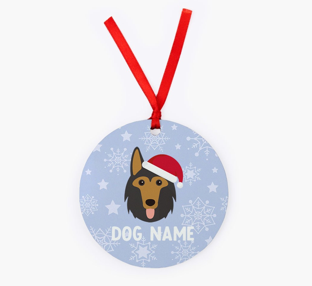 Snowflake: Personalized {breedFullName} Christmas Decoration