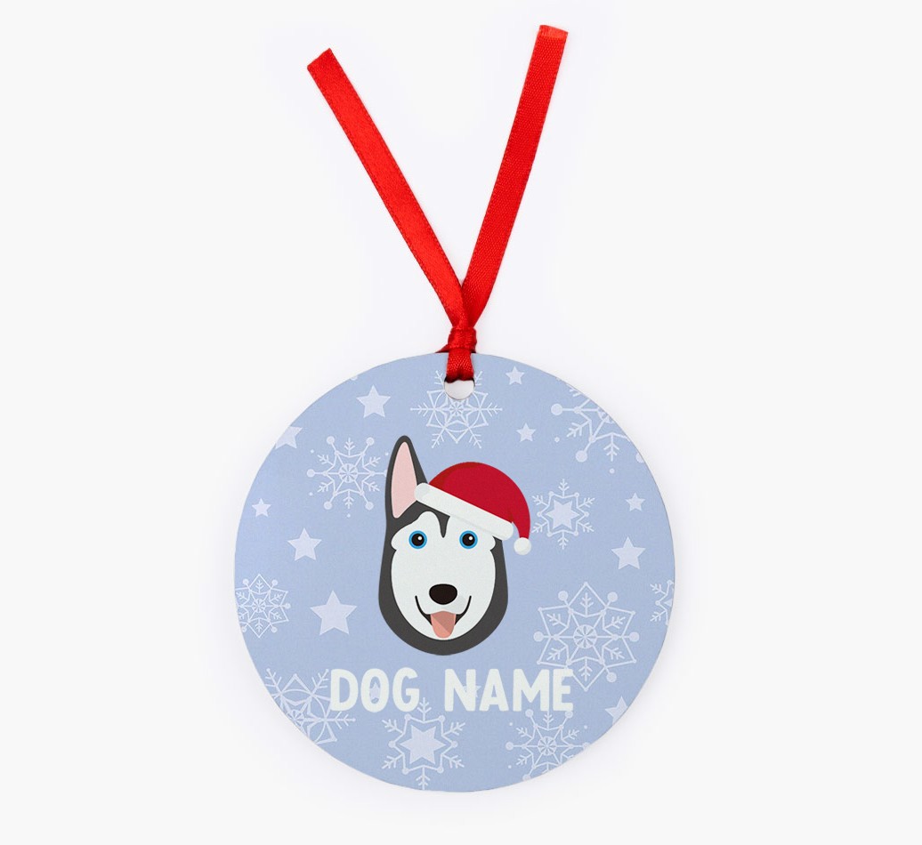 Snowflake: Personalized {breedFullName} Christmas Decoration