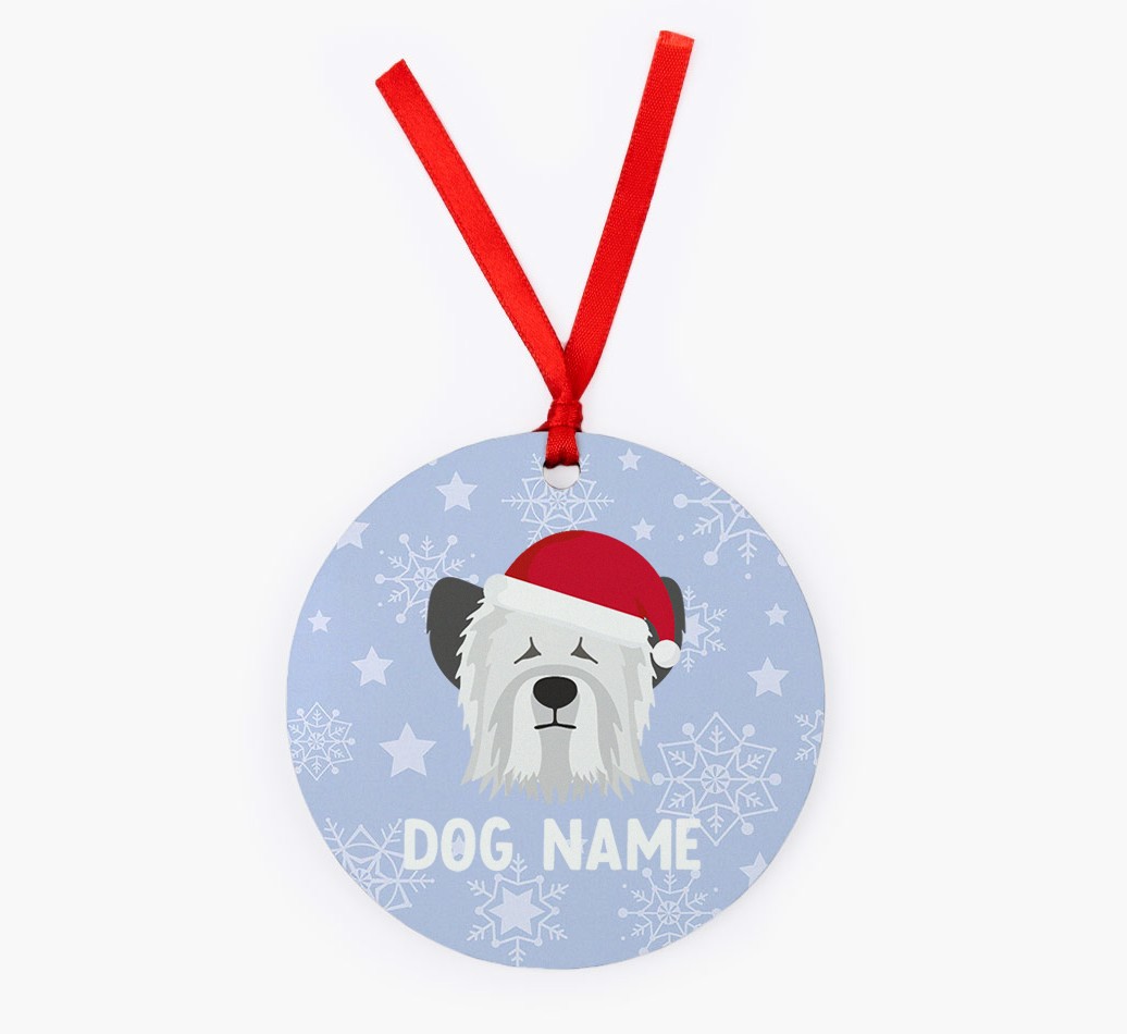 Snowflake: Personalised {breedFullName} Christmas Decoration