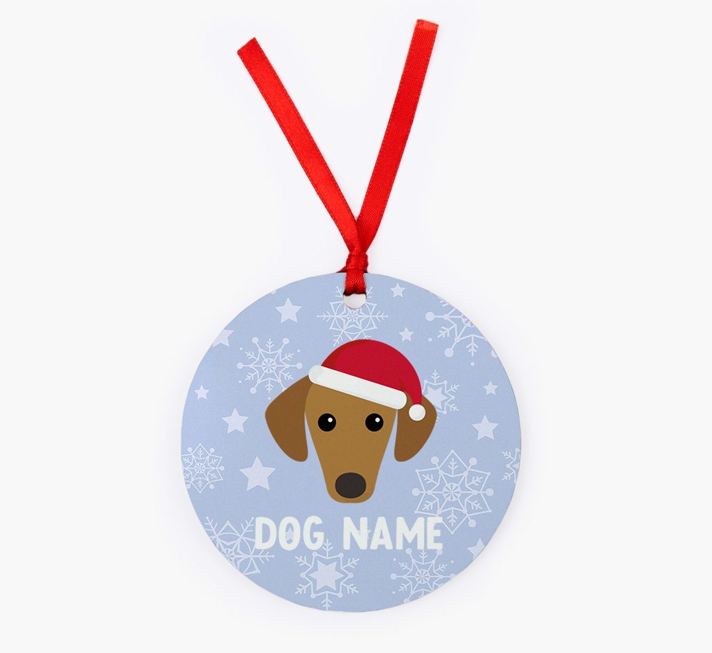 Snowflake: Personalized {breedFullName} Christmas Decoration