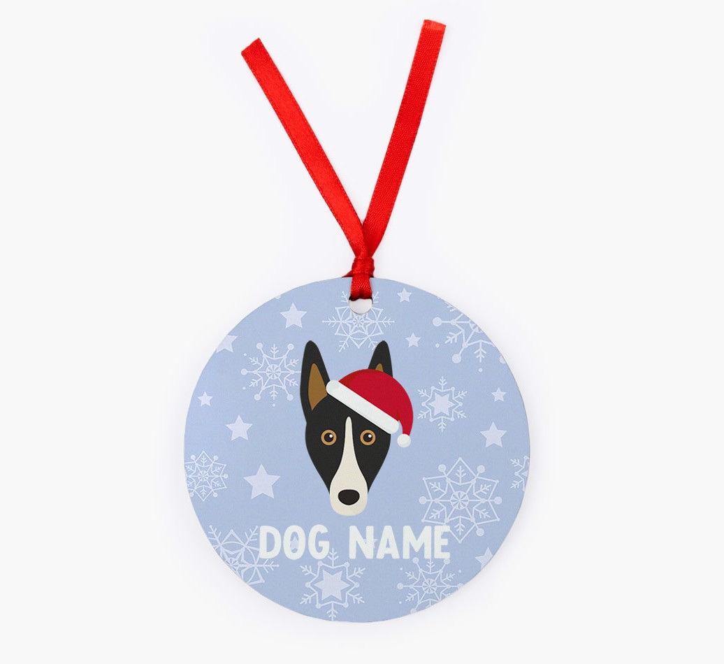Snowflake: Personalized {breedFullName} Christmas Decoration