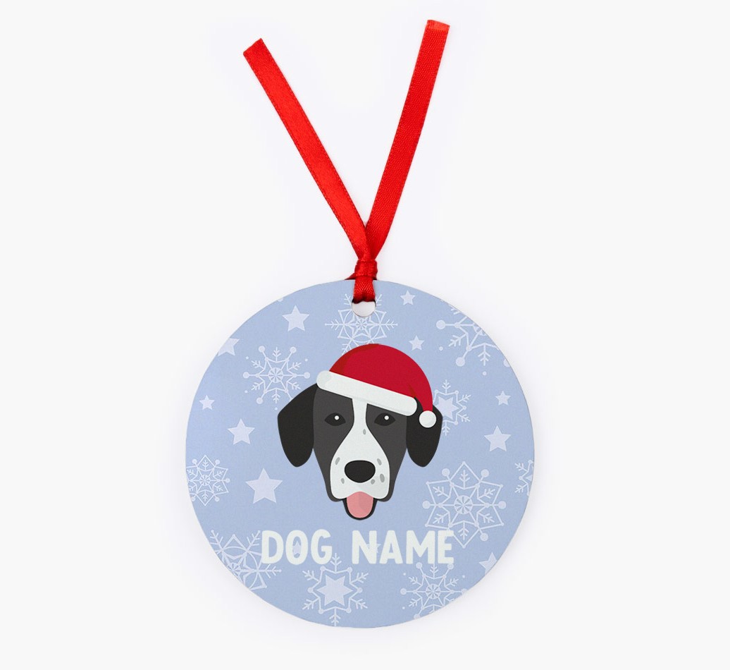 Snowflake: Personalized {breedFullName} Christmas Decoration