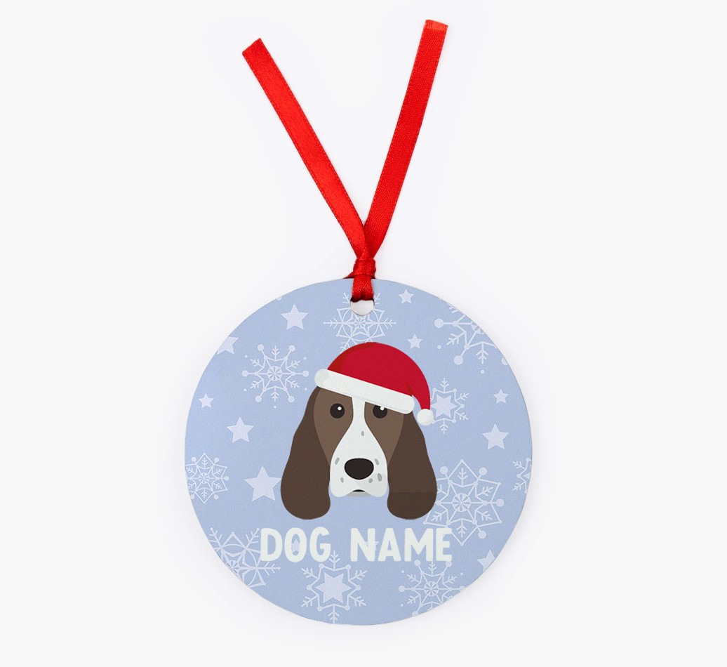 Snowflake: Personalised {breedFullName} Christmas Decoration
