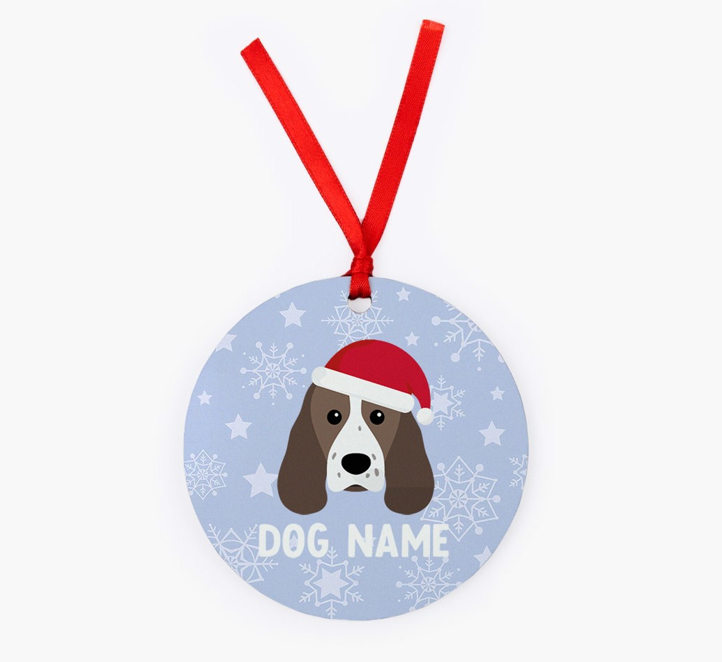 Snowflake: Personalized {breedFullName} Christmas Decoration