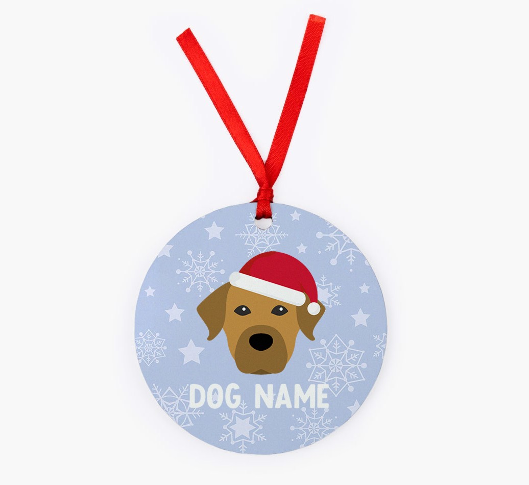 Snowflake: Personalized {breedFullName} Christmas Decoration