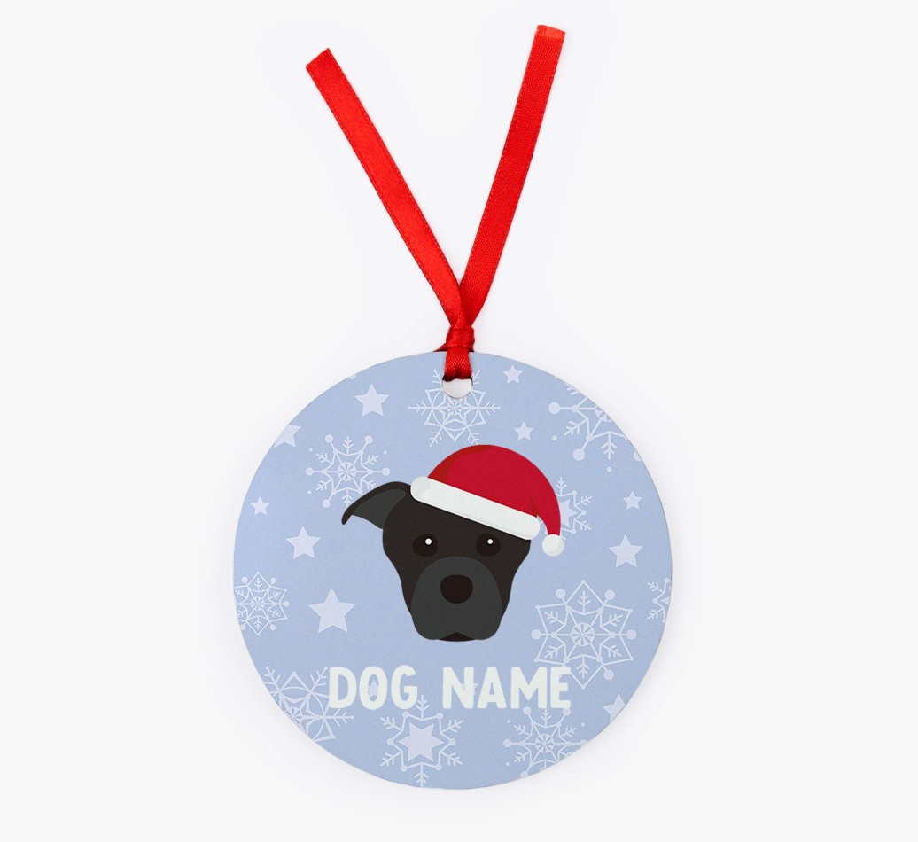 Snowflake: Personalized {breedFullName} Christmas Decoration