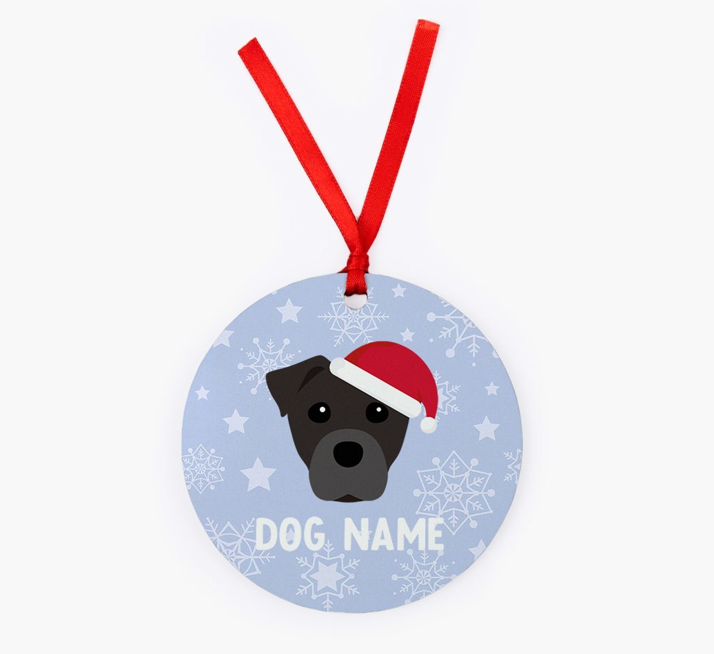 Snowflake: Personalized {breedFullName} Christmas Decoration