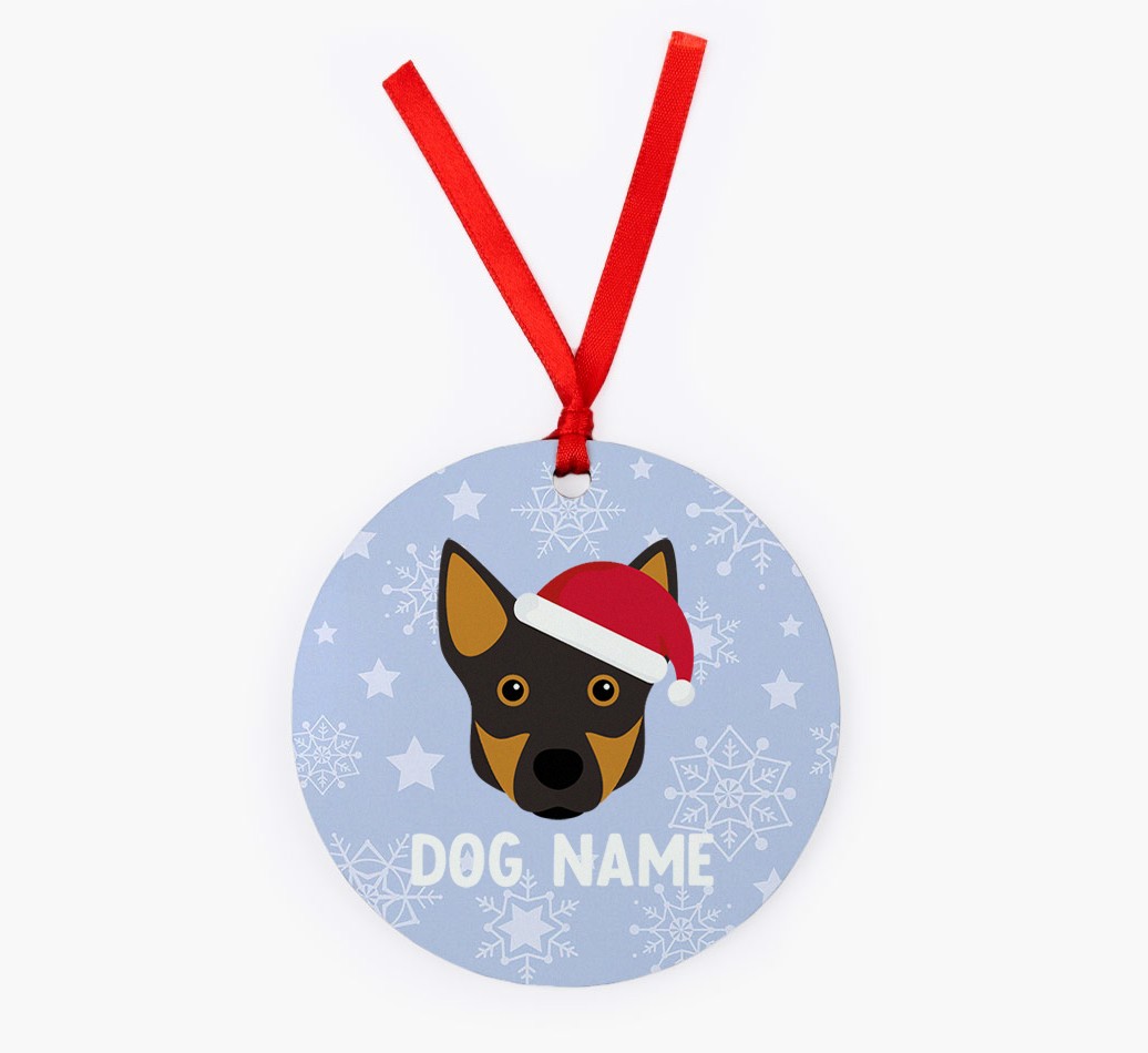Snowflake: Personalized {breedFullName} Christmas Decoration