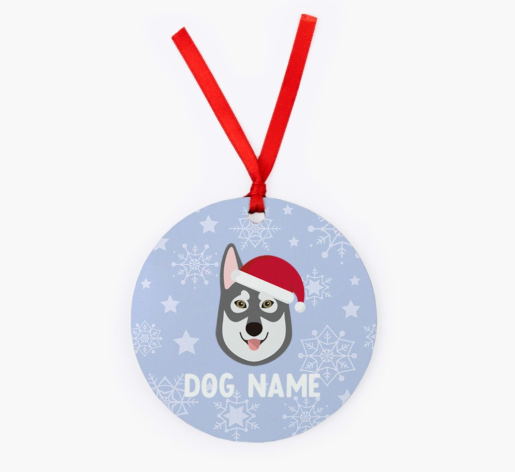 Snowflake: Personalized {breedFullName} Christmas Decoration