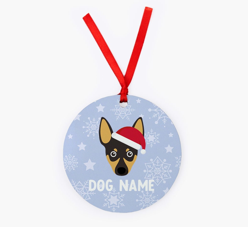 Snowflake: Personalised {breedFullName} Christmas Decoration