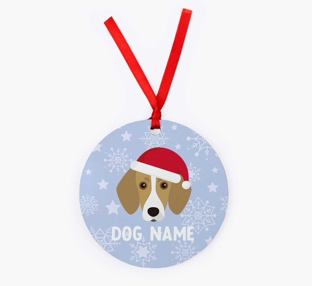 Snowflake: Personalised {breedFullName} Christmas Decoration