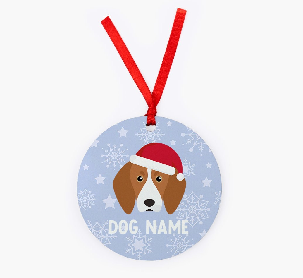 Snowflake: Personalized {breedFullName} Christmas Decoration