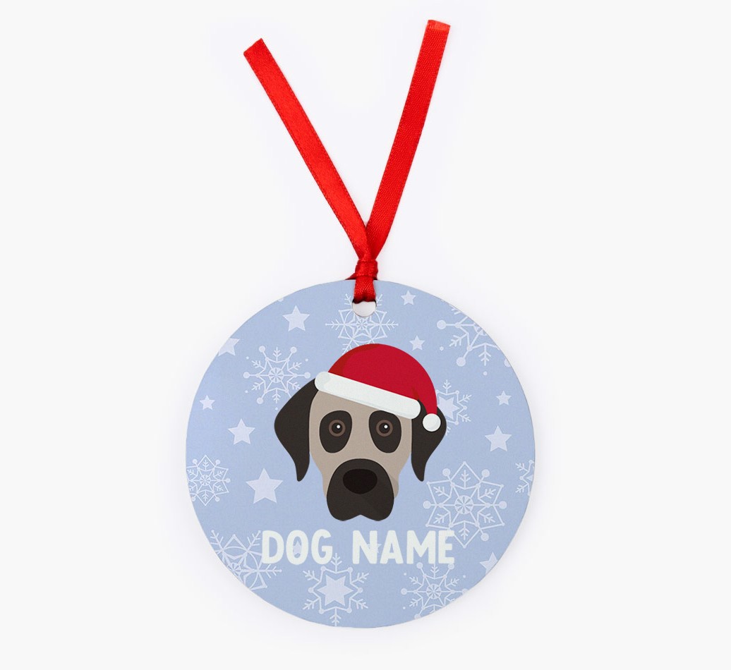 Snowflake: Personalized {breedFullName} Christmas Decoration