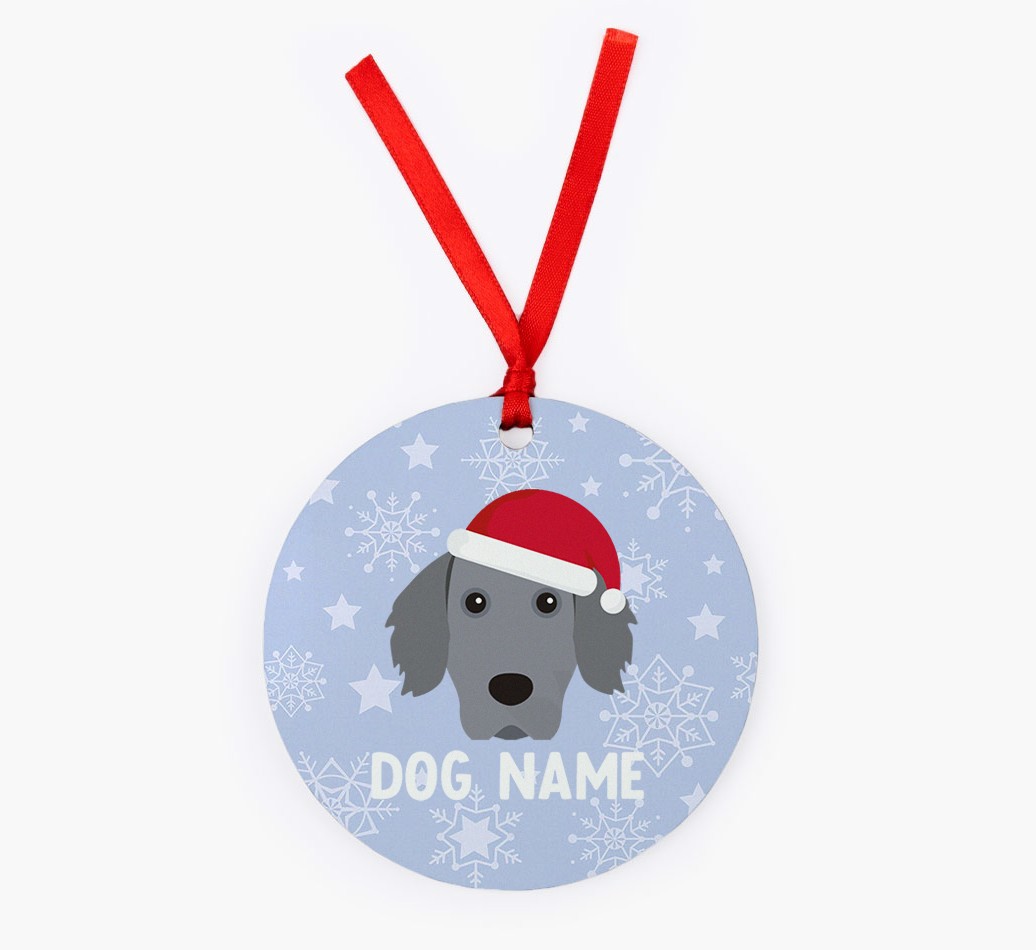 Snowflake: Personalized {breedFullName} Christmas Decoration