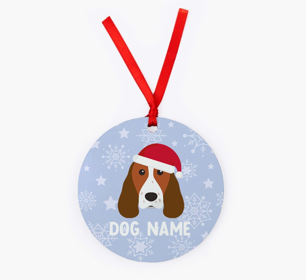 Snowflake: Personalised {breedFullName} Christmas Decoration