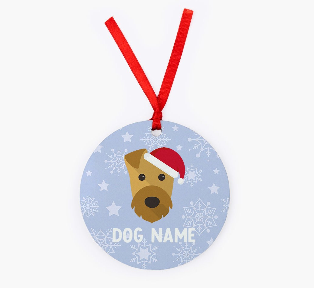 Snowflake: Personalized {breedFullName} Christmas Decoration
