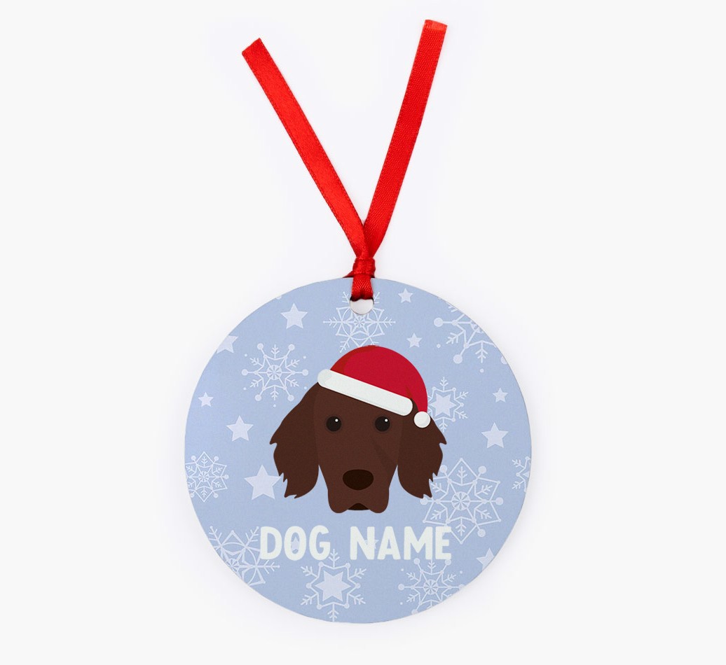 Snowflake: Personalized {breedFullName} Christmas Decoration