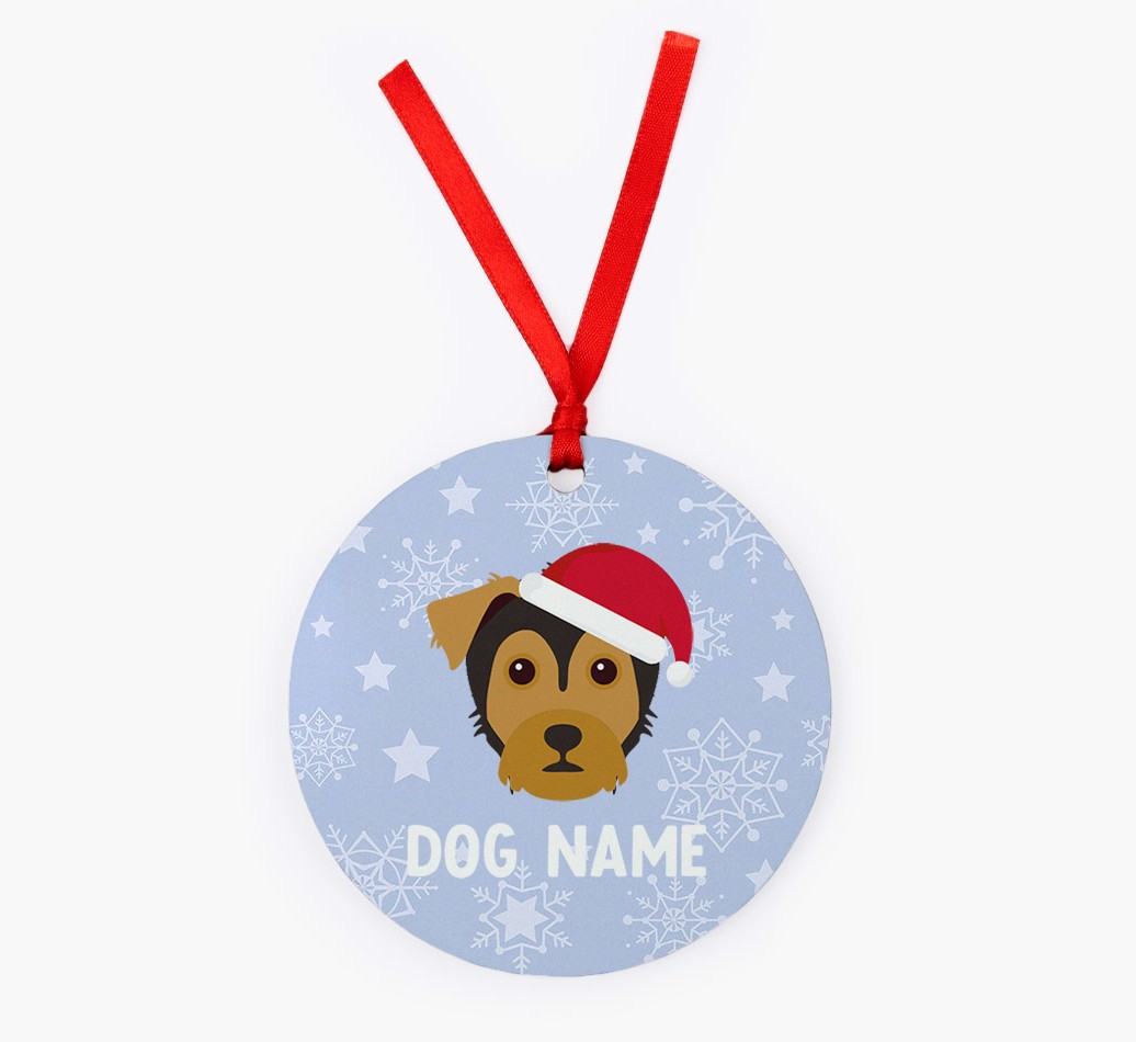 Snowflake: Personalized {breedFullName} Christmas Decoration