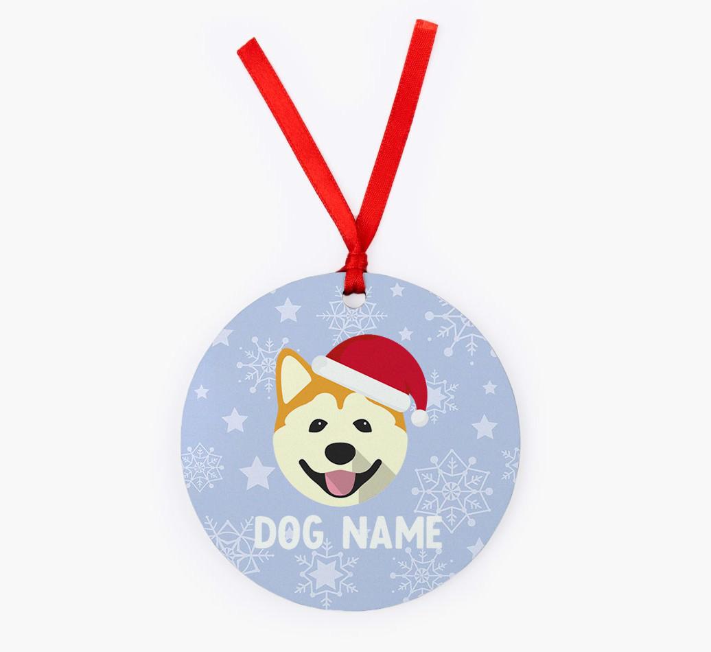 Snowflake: Personalized {breedFullName} Christmas Decoration