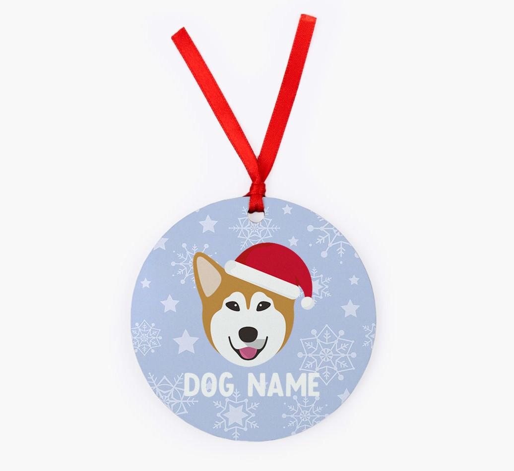 Snowflake: Personalized {breedFullName} Christmas Decoration