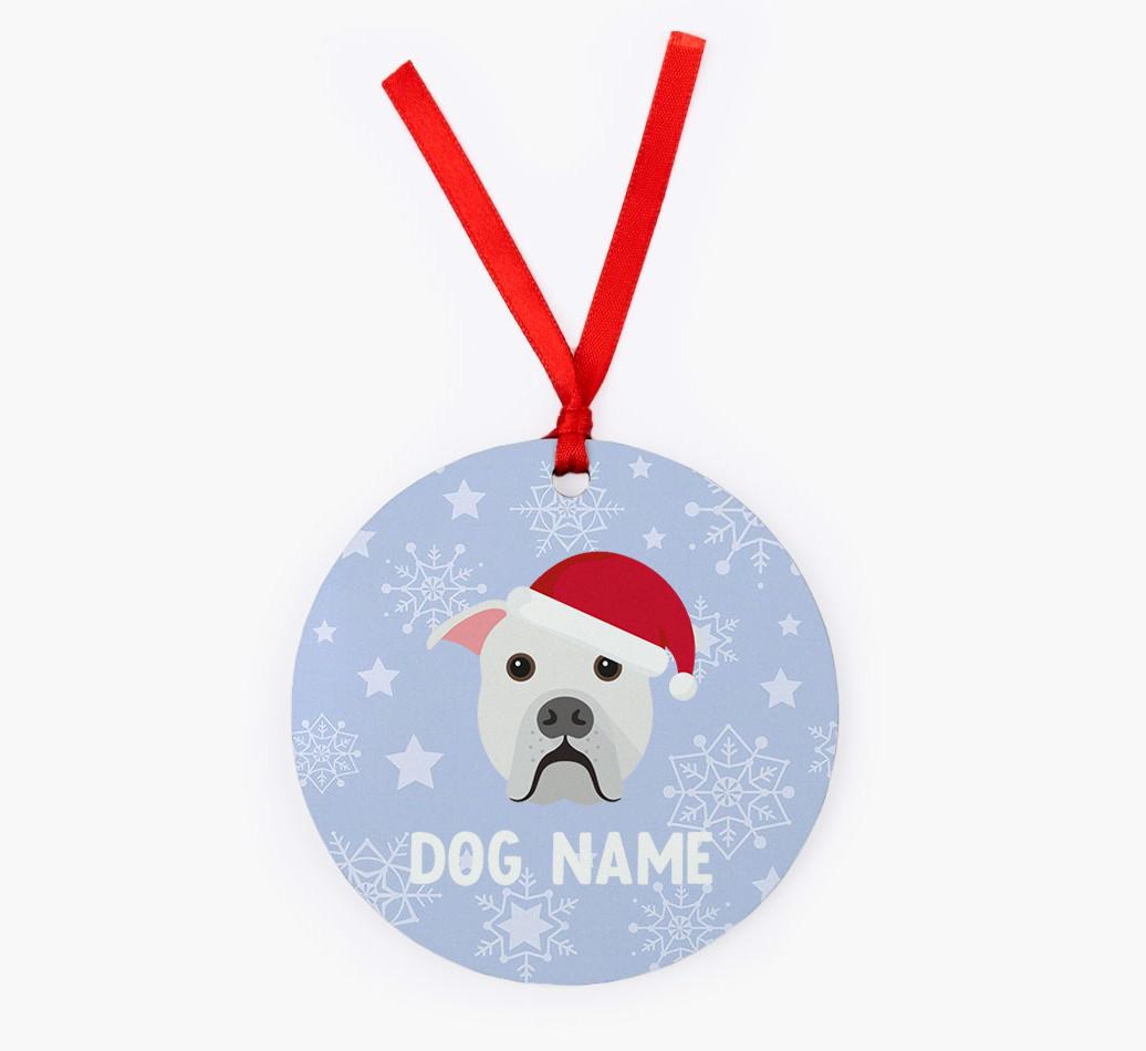 Snowflake: Personalized {breedFullName} Christmas Decoration