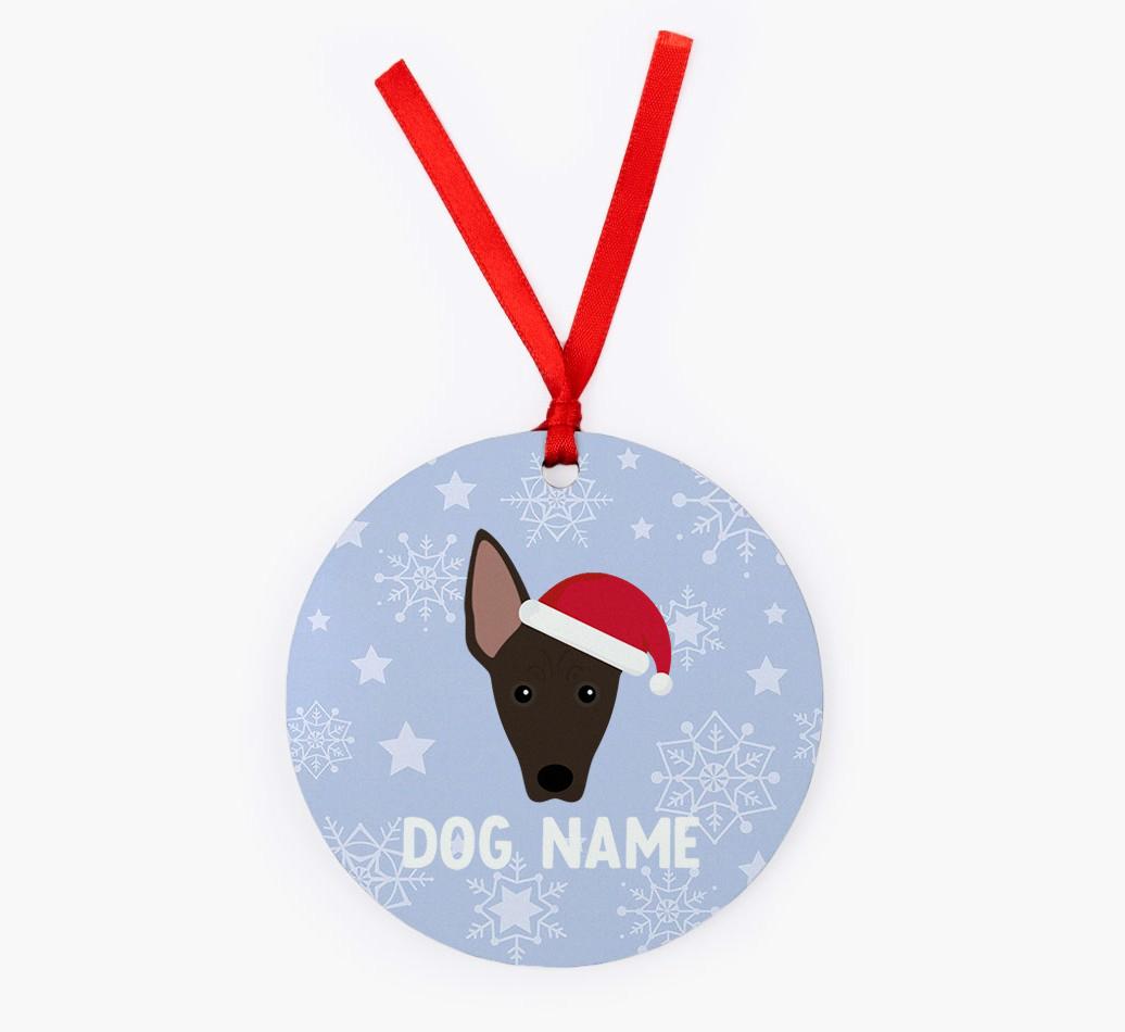 Snowflake: Personalized {breedFullName} Christmas Decoration