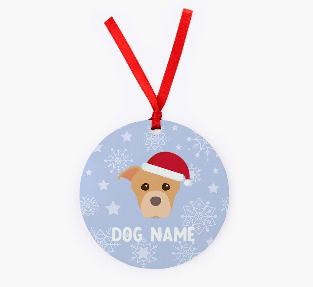 Snowflake: Personalized {breedFullName} Christmas Decoration