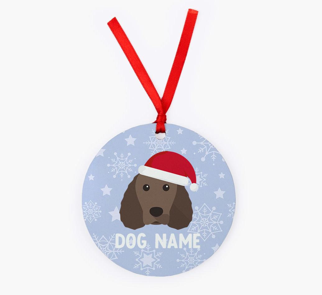 Snowflake: Personalized {breedFullName} Christmas Decoration