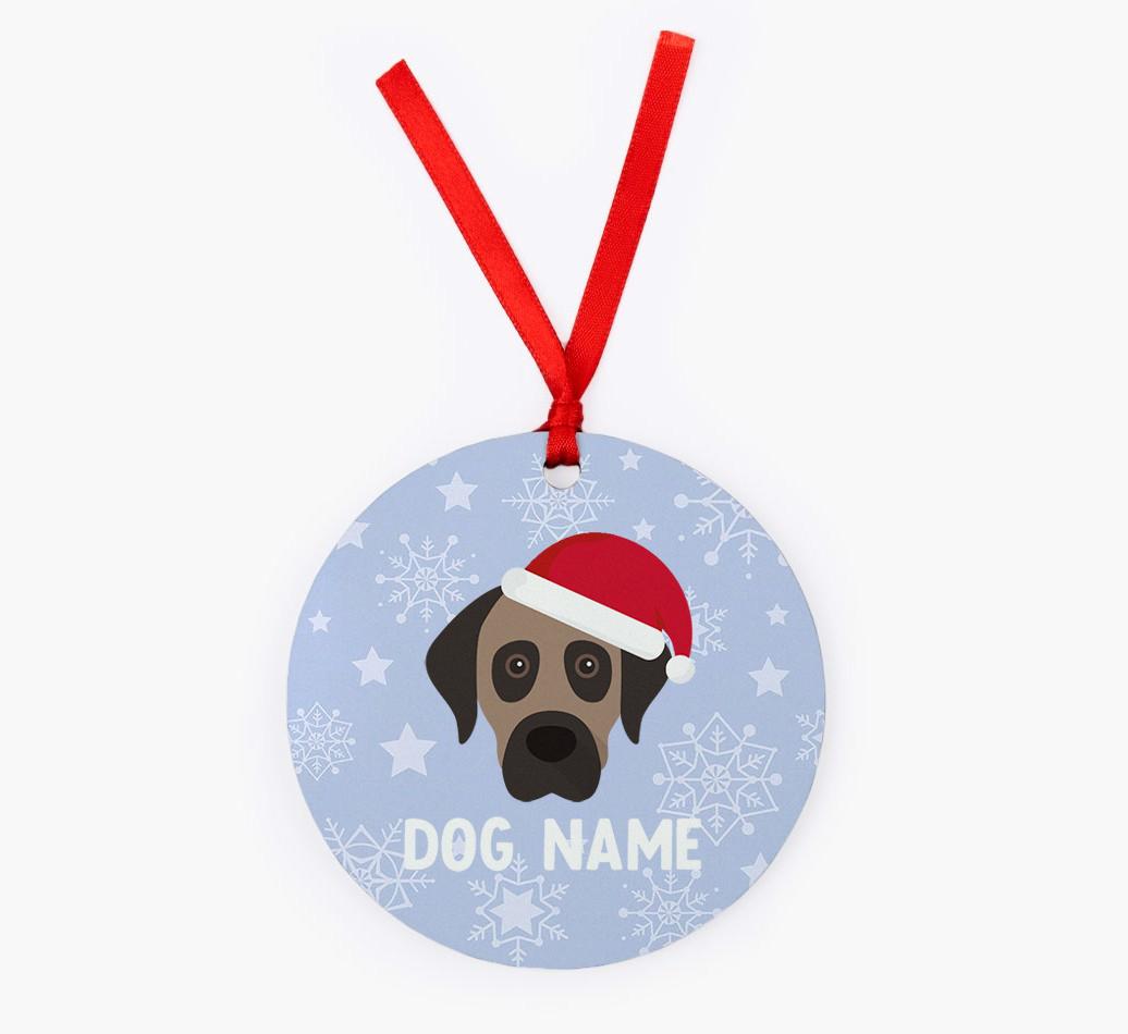 Snowflake: Personalized {breedFullName} Christmas Decoration